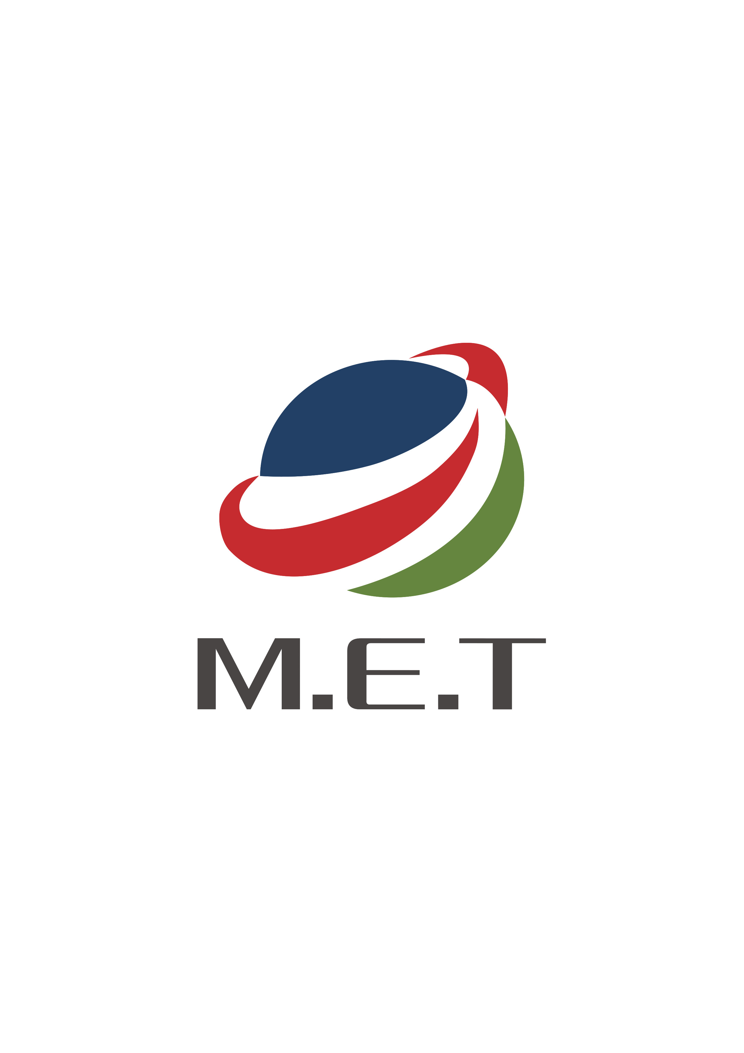 주식화사 엠이티 (M.  E.  T  Co.  , Ltd) 로고